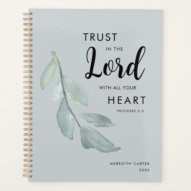 Élégant Botanique Sage Green Christian (Devant)