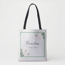 Elegant Botanisch Pink Blossom Bridesmaid