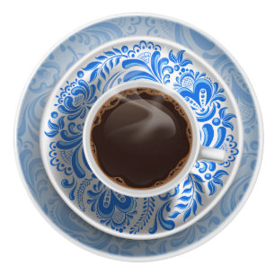 Élégant bouton de tiroir de la coupe de café - SRF