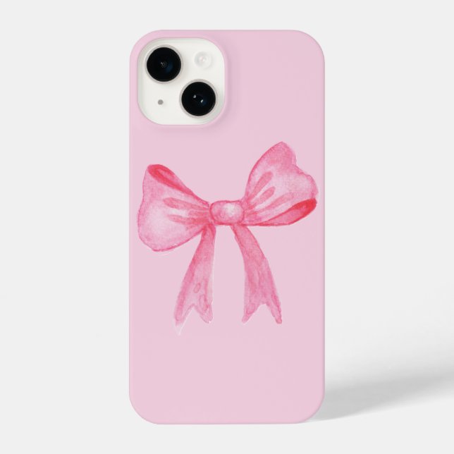Elegant Bow Charm Phone Case iPhone 14 Hülle (Rückseite)