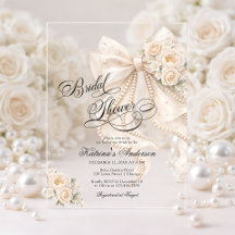 Elegant Bow Floral Bridal Shower 