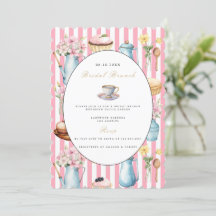 Elegant Bridal Brunch Bridal Dusche Einladung