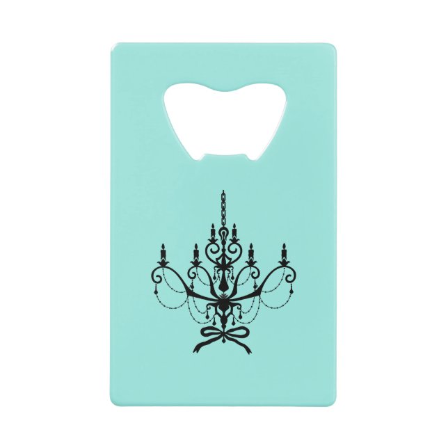 Elegant Bride & Co. Bridal Shower Teal Geldbeutel Flaschenöffner (Vorderseite)