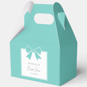 Elegant Bride & Co. Türkisblaue Schleife Brautpart Geschenkschachtel