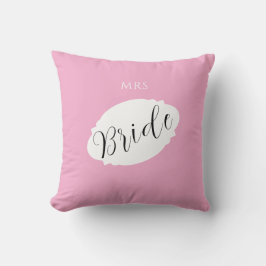 Elegant Bride Throw Kissen - Individuelle Name Ges