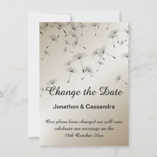 ELEGANT BRONZE & SCHWARZE DANDELION ÄNDERN DAS DAT