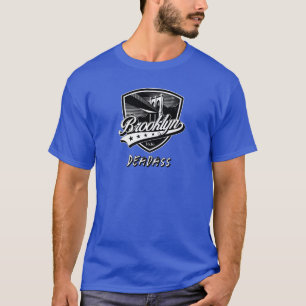 Elegant Brooklyn Swoosh Logo Design T-Shirt