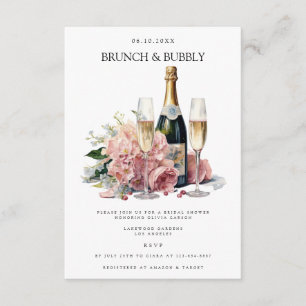Elégant Brunch & Bubbly Invitation de douche nupti