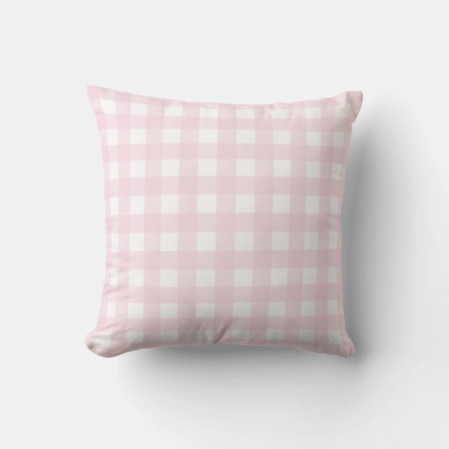Élégant Buffle rose Moderne Plaid. Coussin décorat (Recto)