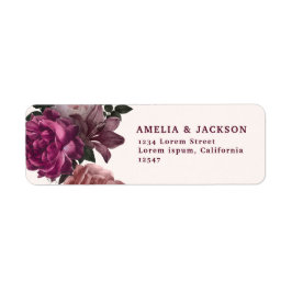 Elegant Burgundy Dark Moody Floral Wedding