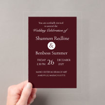 Elegant Burgundy Minimalist
