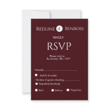 Elegant Burgundy Minimalist Wedding 