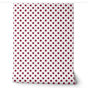 Elegant Burgundy Red Polka Dots Tapete