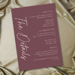 Elegant Burgundy Wine Minimalist Wedding Begleitkarte<br><div class="desc">Celebrate your love with this minimalist burgundy wine wedding details enclosure card design. Featuring an elegant,  simple look,  it's perfect for an elegant autumn ceremony. This earthy,  modern look offers a warm and sophisticated feel for your wedding. Created by Simply Farmhouse Press.</div>