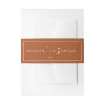 Elegant Burnt Orange Wappen Monogram Wedding
