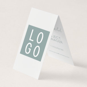 ELEGANT BUSINESS COMPANY LOGO GREEN FOLGE ZENT VISITENKARTEN