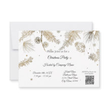 Elegant Business Weihnachts-Party Einladung