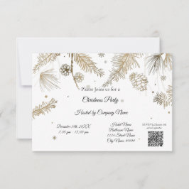 Elegant Business Weihnachts-Party Einladung