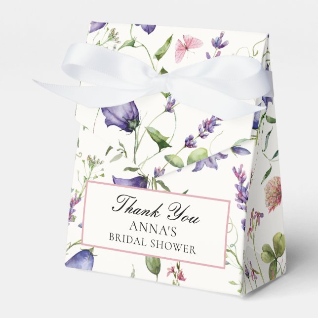 Elegant Butterflies Blume Brautparty Geschenkschachtel (Vorderseite)