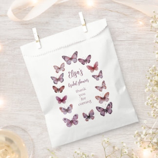 Elegant Butterflies Brautparty Arch CUSTOM Geschenktütchen