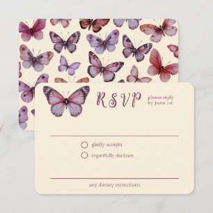Elegant Butterflies Hochzeit CUSTOM UAWG Begleitkarte