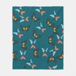 Elegant Butterfly Dream Fleecedecke