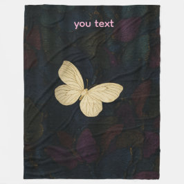 Elegant Butterfly Fleece Blanket