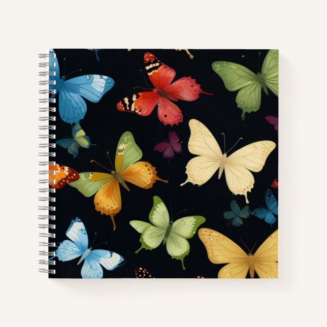 Elegant Butterfly Notizbuch (Vorderseite)