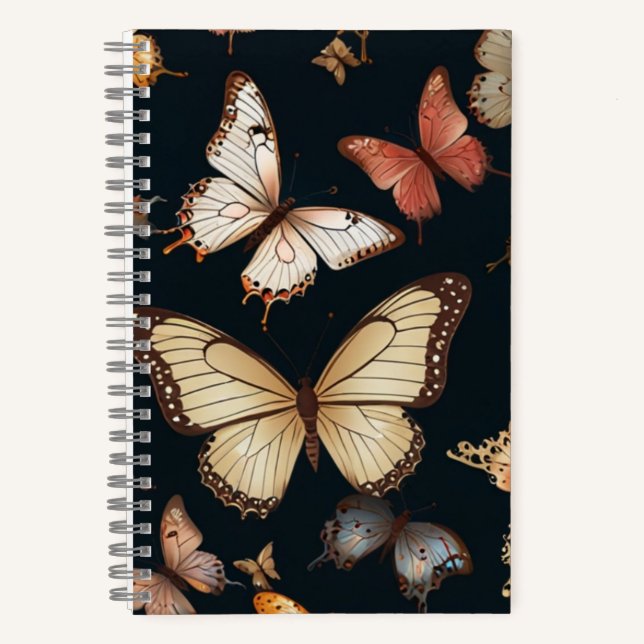 Elegant Butterfly Notizbuch (Vorderseite)
