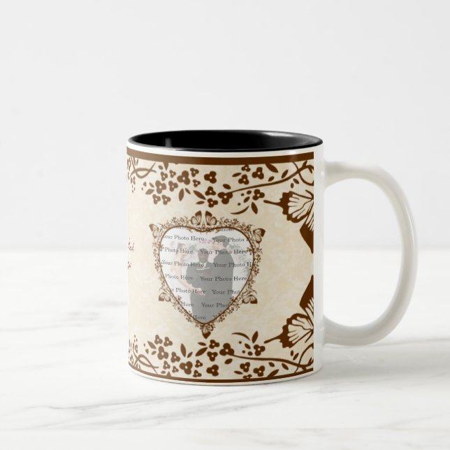 Elegant Butterfly Wedding Tasse (Rechts)
