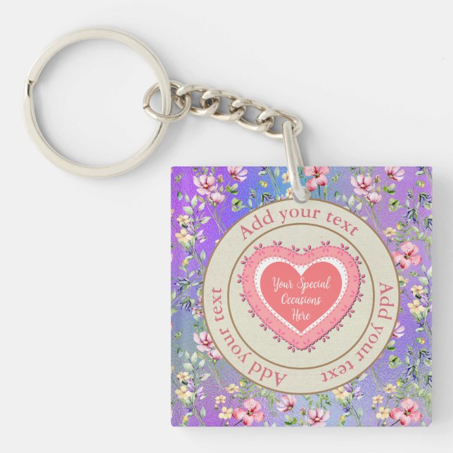 Elégant cadre de coeur floral : pour chaque occasi (Devant)