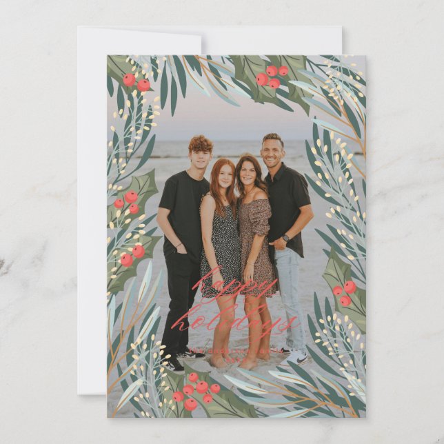 Elégant cadre verdoyant Carte de vacances (Devant)