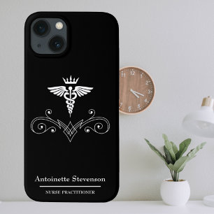 Elegant Caduceus Nurse Practitioner Case-Mate iPhone Hülle