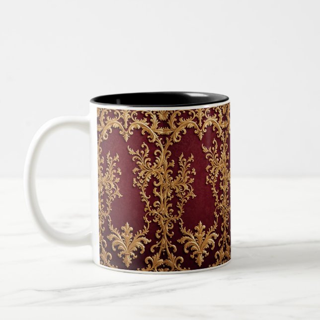 Élégant café Filigree Gold Mug (Gauche)