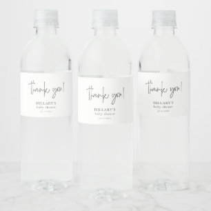 Elegant Calligraphy Baby Shower Vielen Dank
