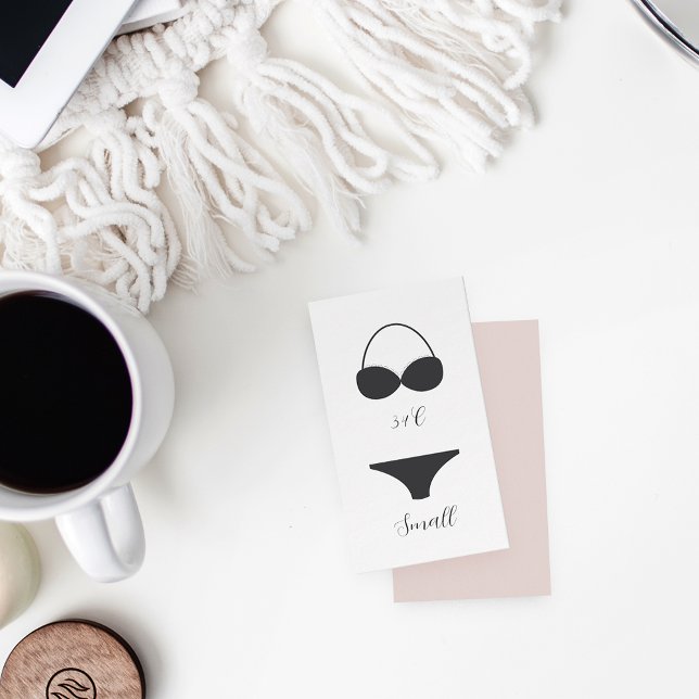 Elegant Calligraphy Bridal Lingerie Shower Begleitkarte (Von Creator hochgeladen)