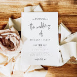 Elegant Calligraphy | Die Hochzeit der Einladung<br><div class="desc">Dieses elegante Kalligraphie-Foto, die Hochzeit der Einladungskarte, ist perfekt für eine moderne oder minimalistische Hochzeit. Das Design zeichnet sich durch eine elegante und dennoch rustikale Typografie mit einem Ihrer Fotos auf der Rückseite aus. Für weitere Möglichkeiten der Hochzeitseinladung, lesen Sie bitte die komplette elegante kalligraphische Hochzeitskollektion: https://www.zazzle.com/collections/whimsical_elegant_calligraphy-119723660555986269?rf=238296117664346256 Dieses Design misst...</div>
