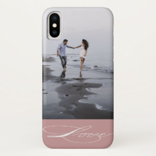 Elegant Calligraphy Foto iPhone Case