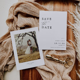 Elegant Calligraphy Foto Wedding Save The Date
