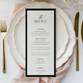 ELEGANT CALLIGRAPHY Hochzeit Menükarte