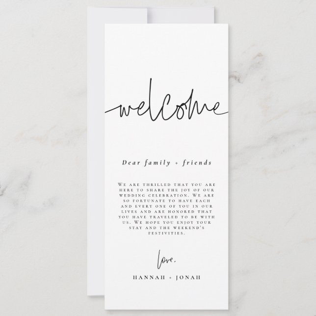 Elegant Calligraphy | Hochzeitkarte Einladung (Vorderseite)