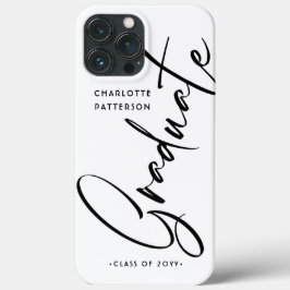 Elegant Calligraphy Script Graduation Graduate Case-Mate iPhone Hülle