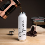 Elegant Calligraphy Script Personalized Name Trinkflasche<br><div class="desc">Elegant Calligraphy Script Personalized Name Water Bottle features your custom name in elegant calligraphy script. Perfect as personalized gifts for family and friends for Christmas and birthdays or as favors for weddings and events. Add a personalized touch to custom corporate gifts and more. Designed by ©2025 Evco Studio www.zazzle.com/store/evcostudio</div>