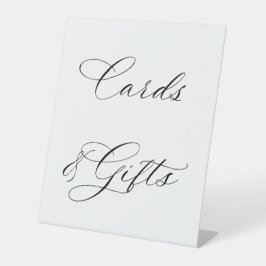 Elegant Calligraphy Wedding Cards & Gifts Pedestal Sockelschild