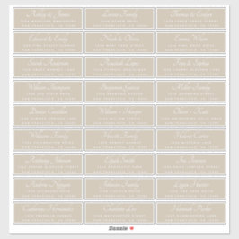 Elegant Calligraphy Wedding Guest Address Labels