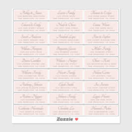 Elegant Calligraphy Wedding Guest Address Labels