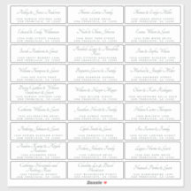 Elegant Calligraphy Wedding Guest Address Labels