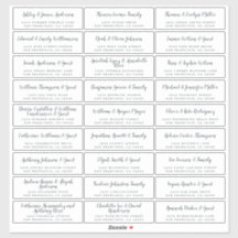 Elegant Calligraphy Wedding Guest Address Labels