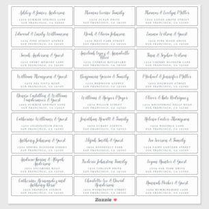 Elegant Calligraphy Wedding Guest Address Labels