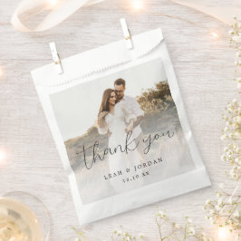 Elegant Calligraphy Wedding Vielen Dank Geschenktütchen
